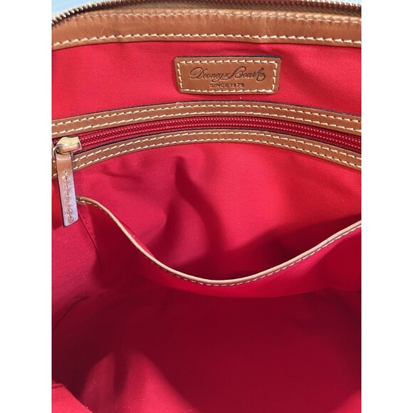 Dooney & Bourke Medium Double Zip Black Tartan Plaid Hand Bag Purse With Strap - Picture 15 of 16